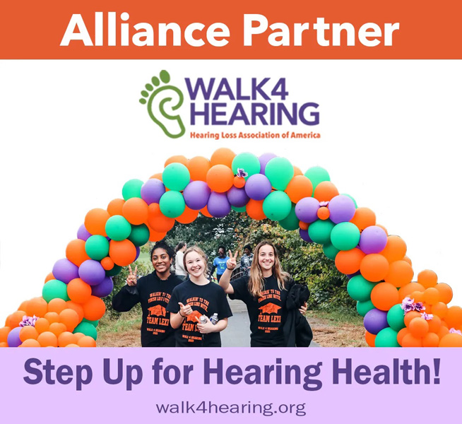 Walk for Hearing promotional sign